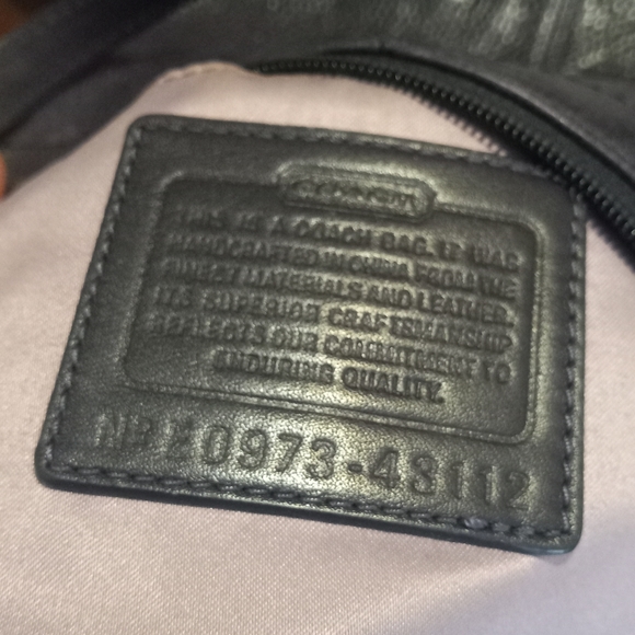 Coach Eggplant Purple Genuine Pebble Leather Crossbody w/LongGenuineLeatherStrap - Picture 6 of 12